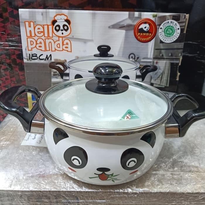 Gambar Maspion Hello Panda Panci Enamel 18 cm dari SABON home undefined Tokopedia