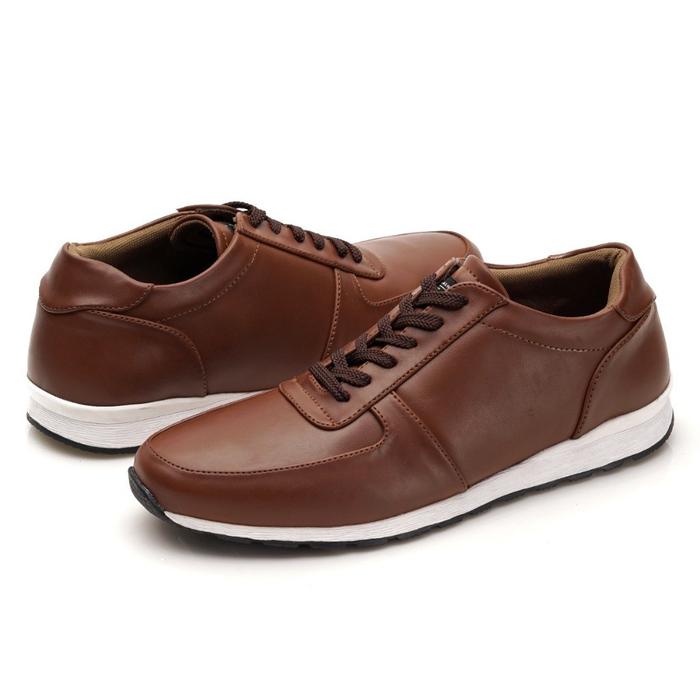 Gambar Allegro Light Brown Sepatu Coklat Casual Sneakers Kasual Original Pria - Light Brown, 41 dari Auriermax Official undefined Tokopedia