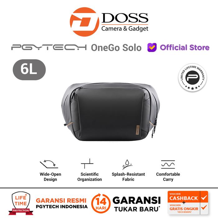 Gambar PGYTECH OneGo Solo V2 Camera Bag Pgytech One GO V2 4L 6L 10L - 6L-Obsidian dari Doss Bali undefined Tokopedia