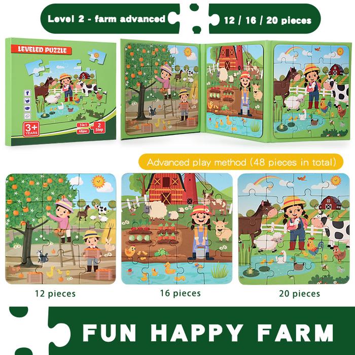 Gambar Pre Order 30 Harian Magnetic Jigsaw Puzzles Foldable Book Early Childh dari Drift Official undefined Tokopedia