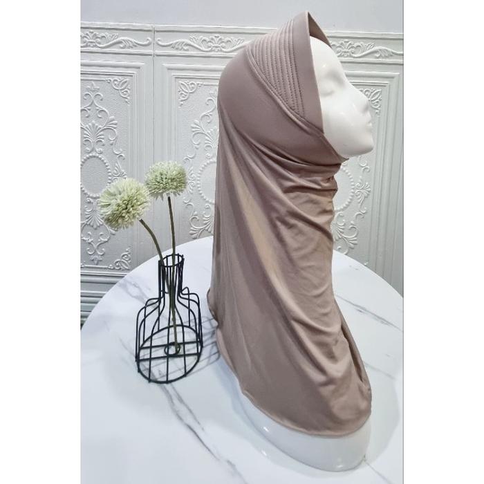 Gambar Bergo Sport/Serut Jersey Premium HIJAB Seragam Sekolah Jilbab Instan - Sport Nude dari Arza Hijab Store undefined Tokopedia