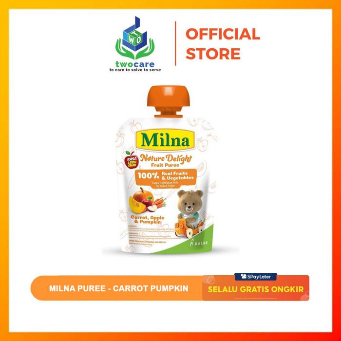 Gambar Milna Nature Delight Fruit Puree 80gr - Cemilan Anak - carrot apple dari Hi, karinadesta undefined Tokopedia
