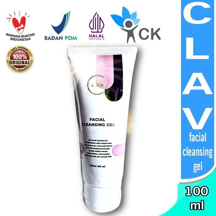 Gambar CLAV - facial cleansing gel tube 100 ml - membersihkan dan mencerahkan dari Rheva Andhara undefined Tokopedia