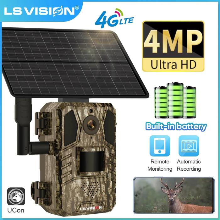 Gambar Lsvision 4G Sim Trail Camera 2K Photo Trap For Hunting Pir Motion dari Winifred Star undefined Tokopedia