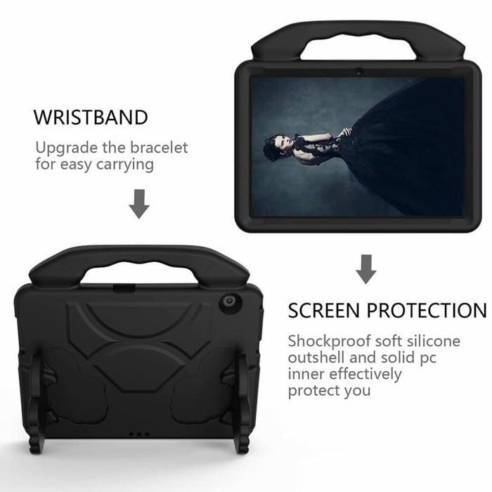Gambar CASE HUAWEI MATEPAD T10 T10S CASING ANAK SOFT FOAM COVER TAHAN BANTING - Hitam dari CASE CLARISA undefined Tokopedia