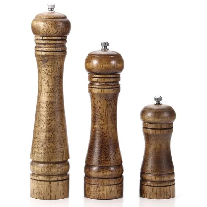 Gambar Salt and Pepper Mill Wood Pepper Shakers with Strong Adjustable dari Teter Market undefined Tokopedia