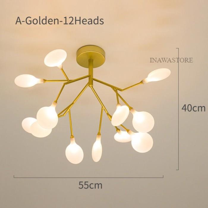 Jual Lampu Gantung Plafon Desain Nordic Kunang-kunang Ranting Modern ...