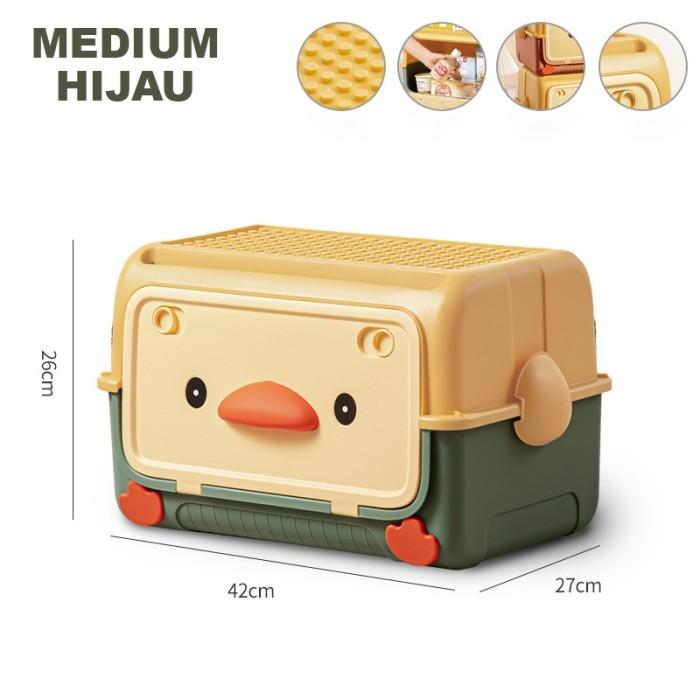 Gambar Container Box Plastik Tempat Penyimpanan Serbaguna Mainan Pakaian Anak BC008L - BC008M HIJAU dari Alfaindo undefined Tokopedia