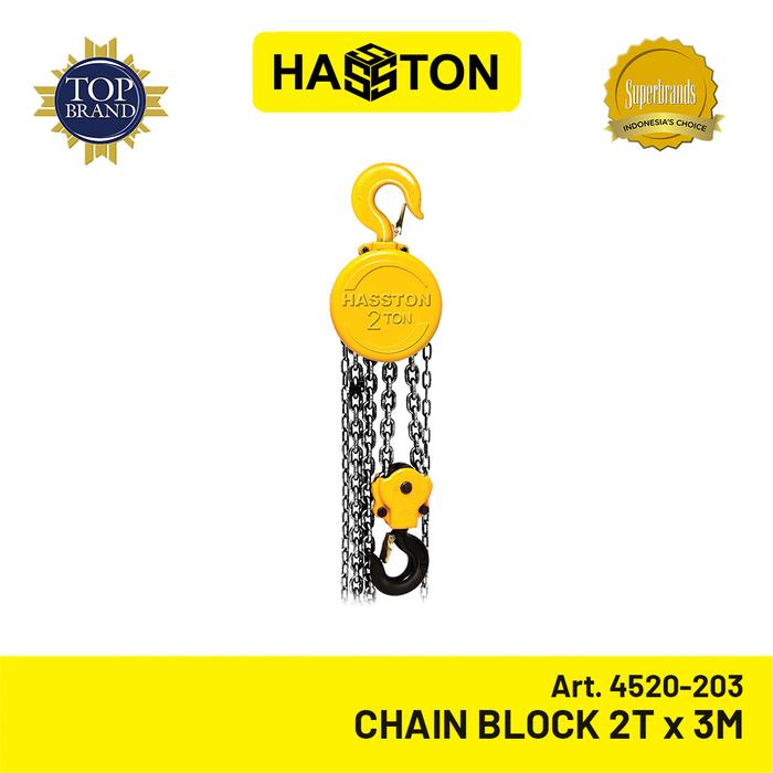 Gambar HASSTON PROHEX Chain Block / Takel 2 Ton x 3 Meter (4520-203) dari Hasston Tools undefined Tokopedia
