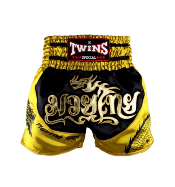 Gambar Twins special muay thai short  / celana muaythai boxing twins - DRG BL/GL, L dari Jakarta Boxing INA undefined Tokopedia