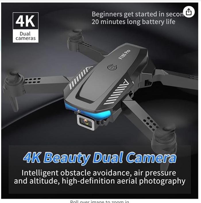 Gambar Smart Mini Drone F185 4K HD Foldable Drone Outdoor Remot Control dari VQ TECHNOLOGY undefined Tokopedia