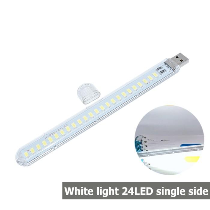 Gambar Lampu USB Mini LED Stick 3/8/24 LED Strip Lampu Baca Emergency Lamp - 24 - Cool White dari Jogja Premium Store undefined Tokopedia