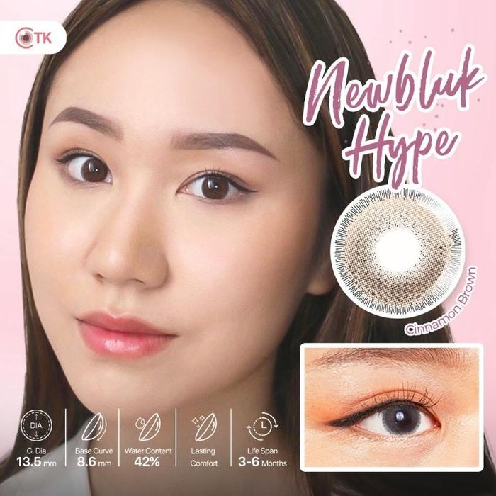 Gambar Softlens NEWBLUK HYPE 13.5 MM CINNAMON BROWN MINUS -0.50 S.D -6.00 - -4.00 dari Kacamata Medan undefined Tokopedia