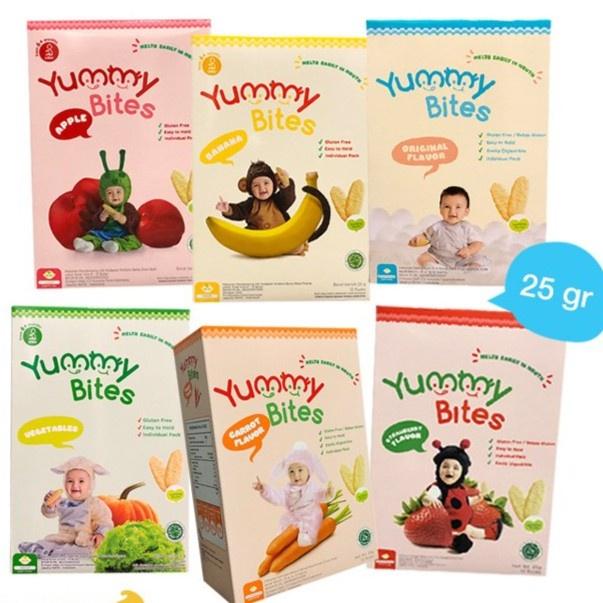 Gambar Yummy Bites Rice Crackers 25g / 50gr | Snack Bayi 6+ Bulan dari mzgioz undefined Tokopedia