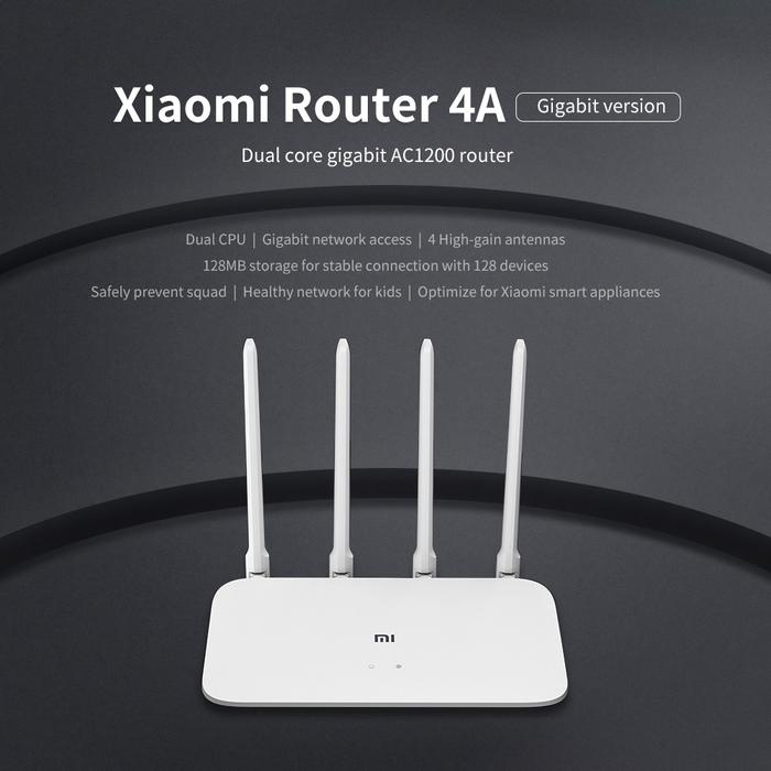 Jual XIAOMI Mi Router 4A Gigabit Version Dual Band WiFi 128MB