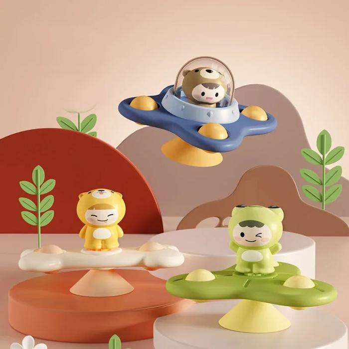 Gambar 1pcs Suction Cups Spinning Top Toy For Baby Game Infant Teether dari Lamaris Store undefined Tokopedia