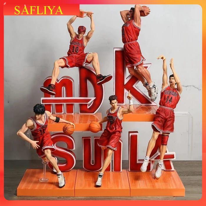 Gambar Action Figure Slam Dunk Set Red Tim Member Five Recast Bahan PVC dari SAFLIYA.ID undefined Tokopedia