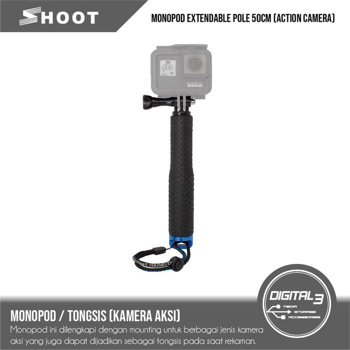 Jual Tongsis monopod extendable pole Selfie Stick Action Camera