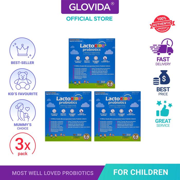 Gambar Best [3-PACK] LactoKids + Probiotics 60's, Exp: Jan-26 dari oliv kaniya undefined Tokopedia
