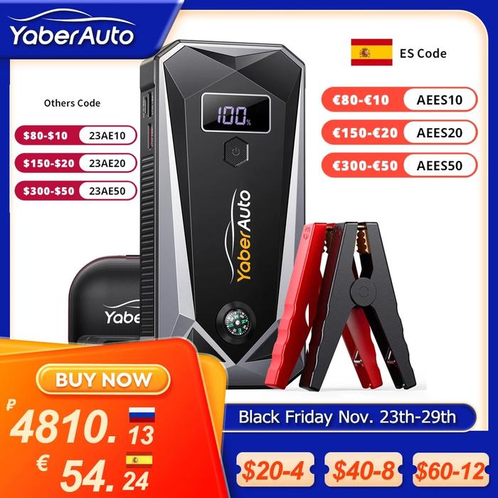Gambar Yaber 2500A Jump Starter Power Bank Car Battery Portable Charger dari NomZie undefined Tokopedia