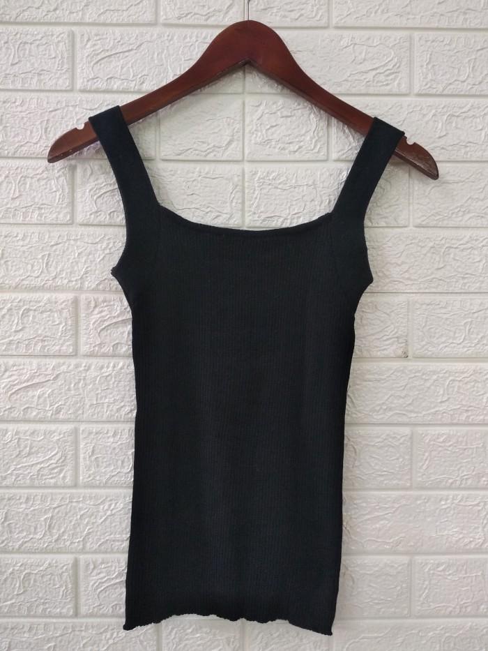 Gambar Tank top inner rajut Jessi - Black dari Rumah Rajut 79 undefined Tokopedia