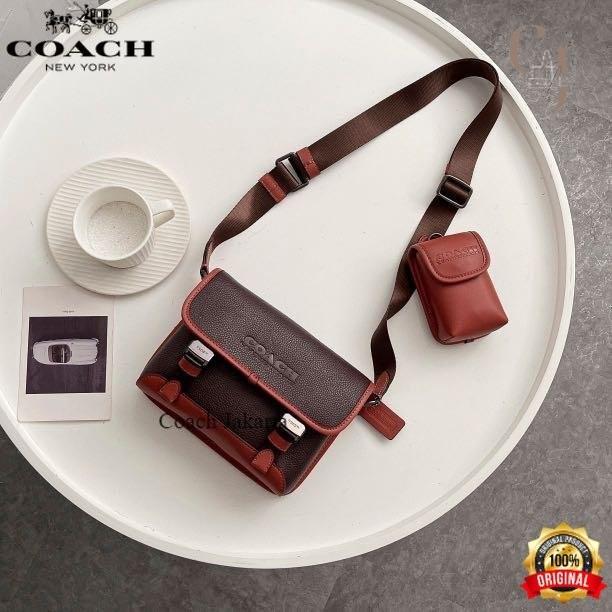 Jual Tas Crossbody Sling Bag League Hybrid Leather Brown Kota