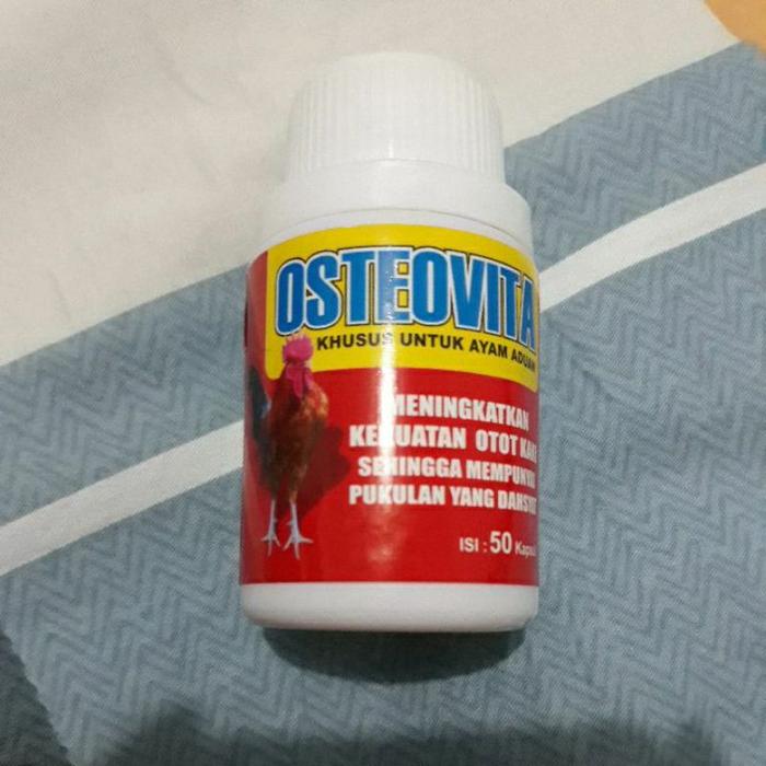 Jual Osteovita Osteo Vita 1 Botol 50 Kapsul Obat Vitamin Ayam Aduan