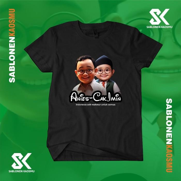 Gambar Kaos Pilpres Anies Cak Imin Indonesia adil makmur  - Combad 24S - S dari sablonenkaosmu undefined Tokopedia