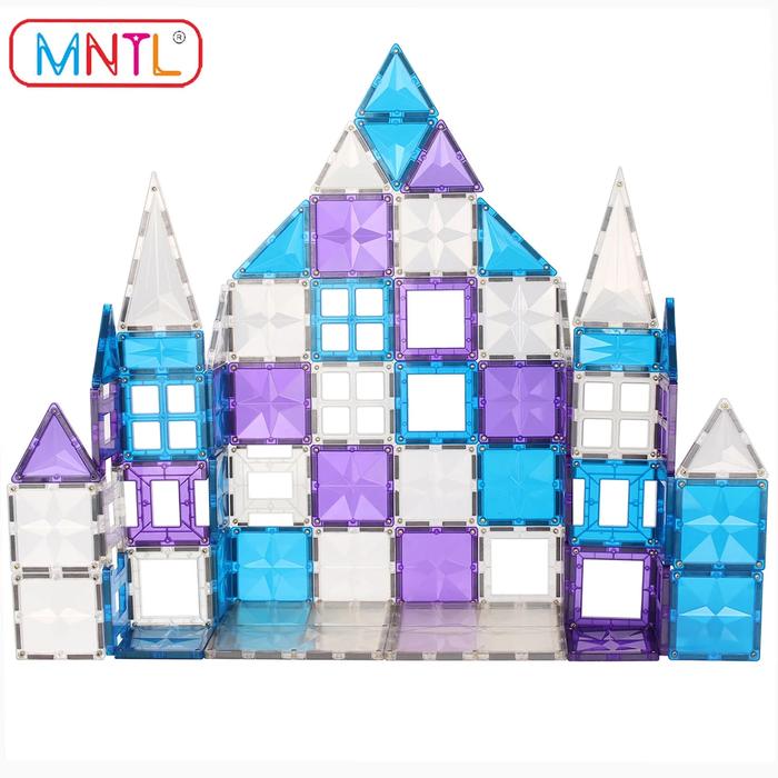 Gambar Mntl 120Pcs Magnetic Tiles Building Toys Set Stem Educational Toy dari Questa Store undefined Tokopedia