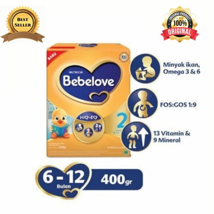Gambar BEBELOVE 2 Plain Susu Formula Bayi Usia 6-12 Bulan Kemasan Box 400gr dari klontong kanya undefined Tokopedia
