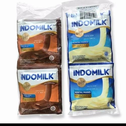 Gambar Come!! Indomilk Susu Kental Manis Sachet isi 6 pcs - Putih Coklat Cokelat dari endangsuherlan undefined Tokopedia