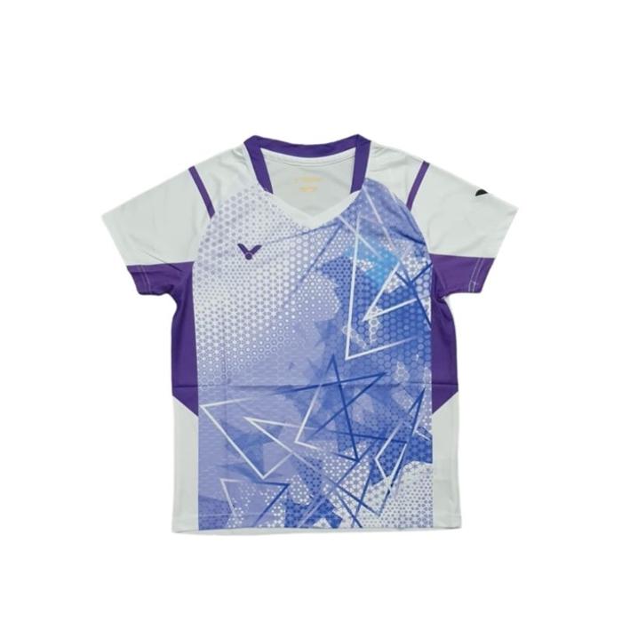 Gambar PROMO [V6577T] Grosir Baju Badminton Size Anak Baju Victor Import Go Premium Kids Terbaru Quick Dry Kaos Bulutangkis Jersey Kaus Olahraga Sport Pakaian Pria Laki Laki Cowok Kaus Tshirt Sport T Shirt Bulu Tangkis Ladies Cewek Wanita Kaos Badminton kid Kids - Violet, L dari GamaEl Store5 undefined 3 Tokopedia