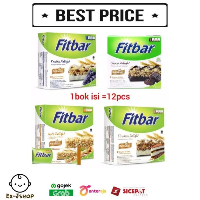 Gambar JayaMakmur- Fitbar Multigrain Snack Sehat isi 12x22gr rasa Coklat, Nuts, Fruits dari ekosishop undefined Tokopedia