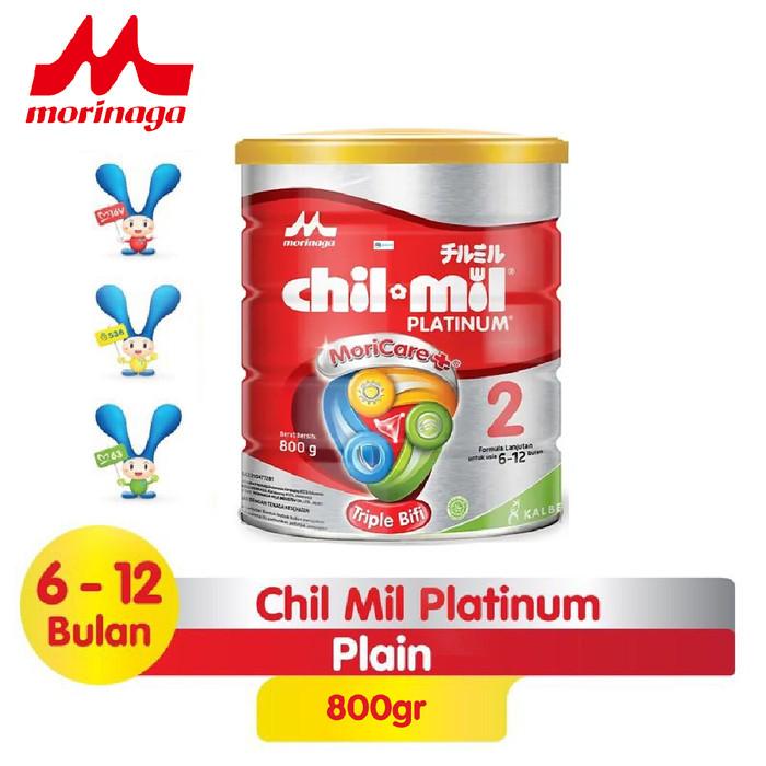 Gambar MORINAGA CHIL MIL Platinum Susu Formula Lanjutan Tin 800g / 800 g dari klontong kanya undefined Tokopedia