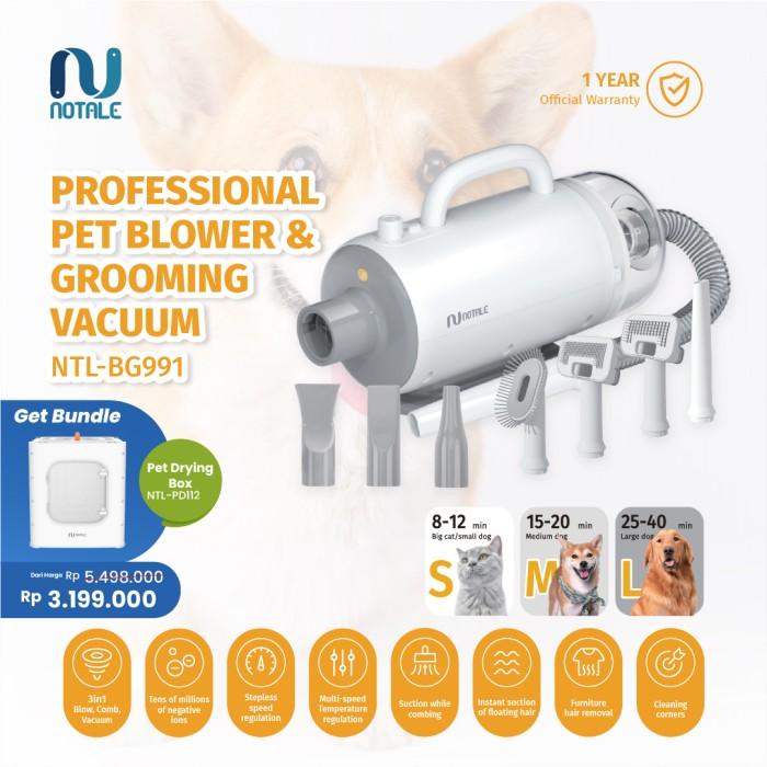 Gambar PTR Notale Professional Pet Blower & Grooming Vacuum Anjing Kucing dari CV KARIMAH undefined Tokopedia