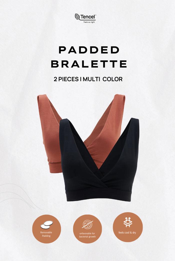 Gambar TERBARU BRA - SARE STUDIO CITA TENCEL PADDED BRALETTE - BH - 2 PCS - Black,Rosewood, XL dari toko damai bahagia undefined Tokopedia
