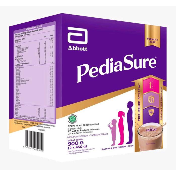 Gambar Pediasure Triplesure Coklat 900Gr dari bolliang undefined Tokopedia
