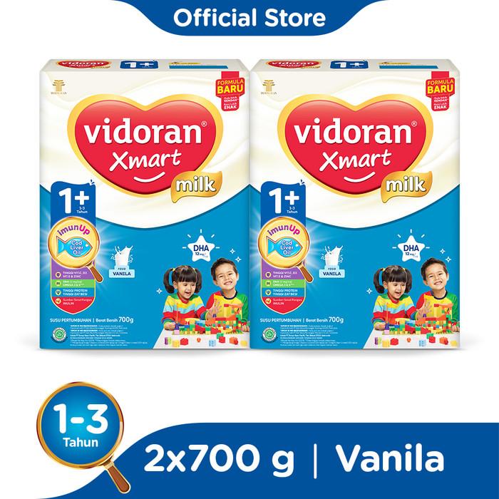 Gambar KidsWear- Vidoran Xmart 1+ Imun Up Susu Formula Vanilla [700 G/2 Box] dari barisana fashion undefined Tokopedia