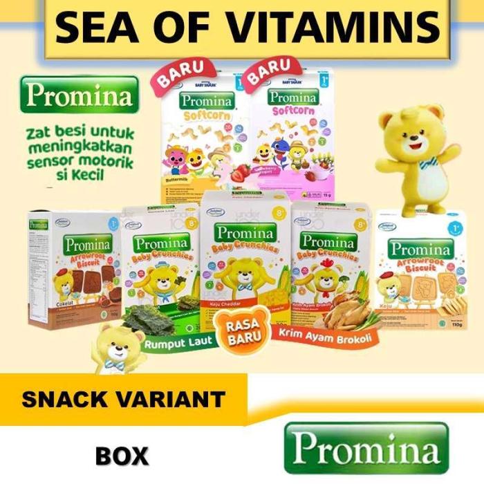 Gambar PROMINA ARROWROOT BISCUIT, BABY CRUNCHIES, SOFTCORN - CORN BUTTERMILK dari Sea Of Vitamins undefined Tokopedia