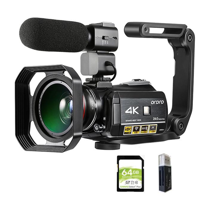 Jual Baru Video Camera 4K Digital Camcorder Professional Ordro AC3