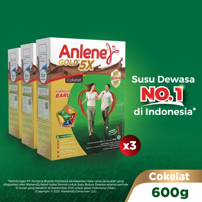 Gambar LengkapMurah- Anlene Gold 5X Susu Bubuk Cokelat 3 x 600g-Tulang, Sendi & Otot dari bdkdbfjfhg undefined Tokopedia