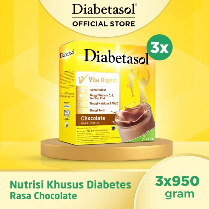 Gambar LengkapMurah- Diabetasol Jumbo Chocolate 950g - 3 Pcs dari bdkdbfjfhg undefined Tokopedia