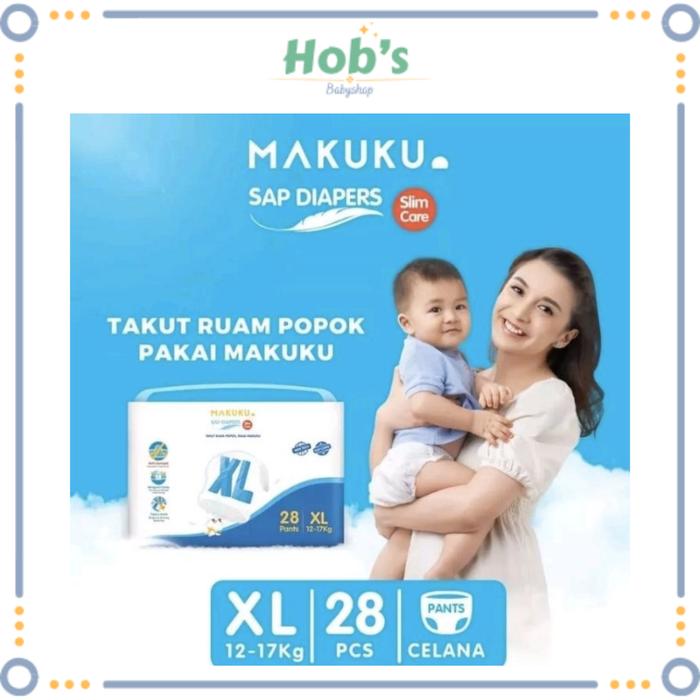 Gambar Makuku Slim Care Tape Nb 36 / S 34 / Tape M 32 / L 30 / Xl 28 / Xxl 26 Popok Perekat / Celana - Pants XL 28 dari bolliang undefined Tokopedia