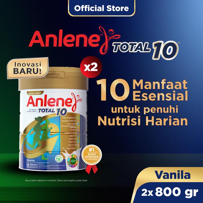 Gambar LengkapMurah- Anlene Total 10 Susu Bubuk Dewasa Vanila 2x800g - 10 Manfaat Esensial dari desuni shop91 undefined Tokopedia