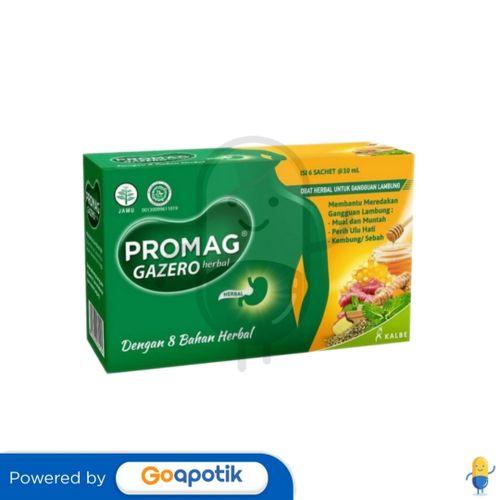 Gambar PROMAG GAZERO HERBAL 10 ML BOX 6 SACHET dari Apotek Filia by GoApotik undefined Tokopedia