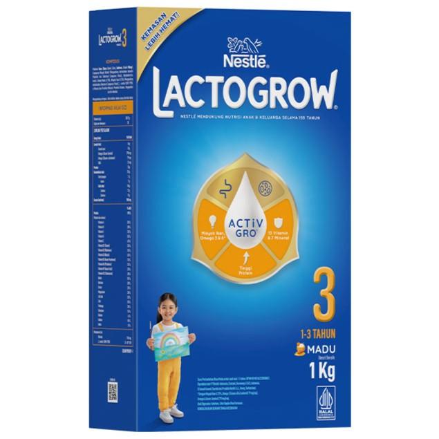 Gambar JAMINAN ASLI!!! LACTOGROW TAHAP 3 1-3 TAHUN VANILLA, MADU 1KG KODE 301 - Vanila dari Lastri Ana undefined Tokopedia