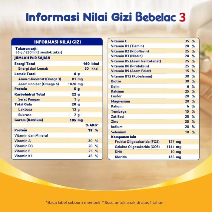 Gambar COD !!! BEBELAC 3 VANILA SUSU FORMULA 3000GR - SUSU BEBELAC 3 (MARET 2025) PACKING AMAN dari warjoklegok undefined Tokopedia