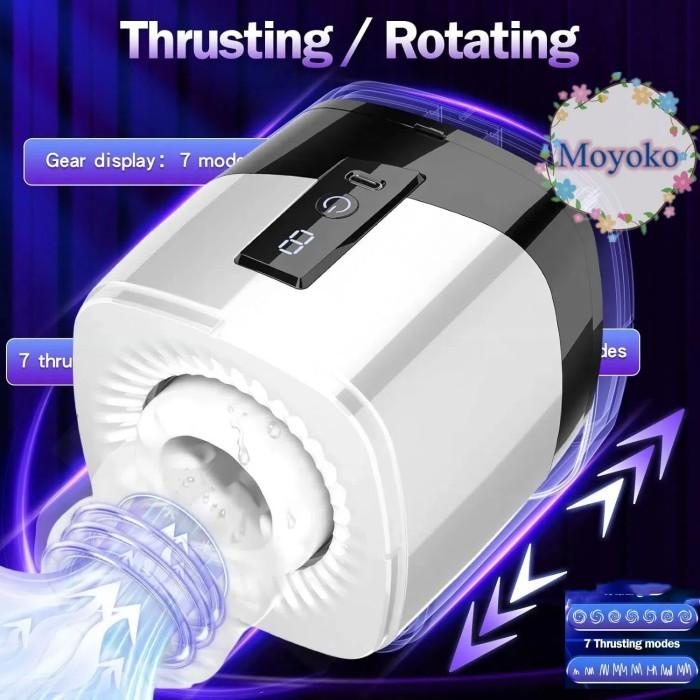 Gambar Terpercaya 3D Electric Tenga Snail Cup Open-Ended Male R Alat Bantu Seksualitas Pria Dengan 7 Thrusting & Rotating Modes Utk Pria Maju Mundur Pria Grab/Gosend Kode 338 - Putih dari CV.DOLIMAN01. undefined Tokopedia