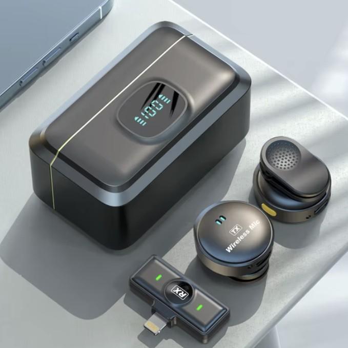 Gambar Bobi Music Gallery - Smartcom Q8/A30 Wireless Clip On Mic Microphone Dual Mikrofon Wireless Mikrofon Hp Lavalier Microphone Plug & Play - Lighting dari BOBI MUSIC GALLERY undefined Tokopedia