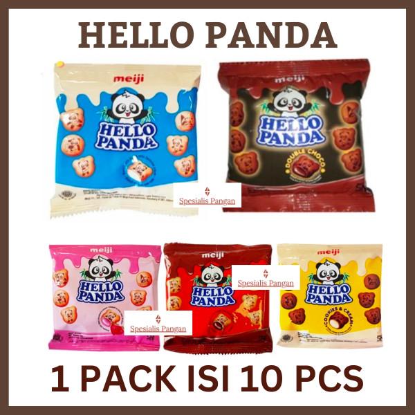 Gambar UC1. MEIJI Hello Panda 1 Pack isi 10 pcs Coklat Cookies Strawberry Milk cho - COOKIE n Cream dari kedai kampus store undefined Tokopedia